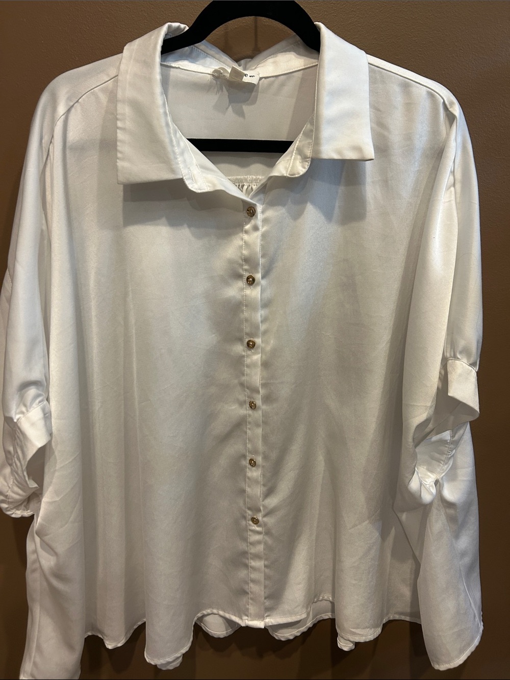 eesome White Relaxed-Fit Men’s Button Down Shirt